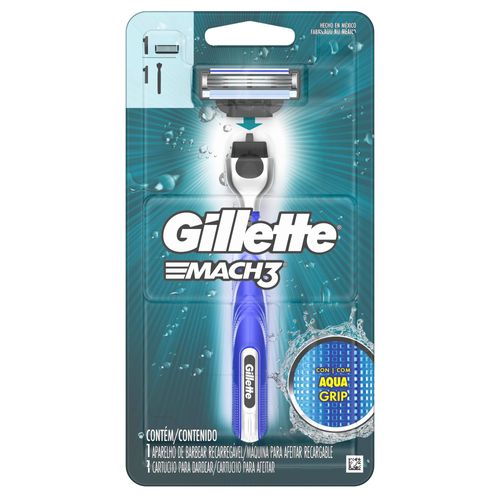 Máquina Desechable GILLETTE Aqua Grip Blister 1un