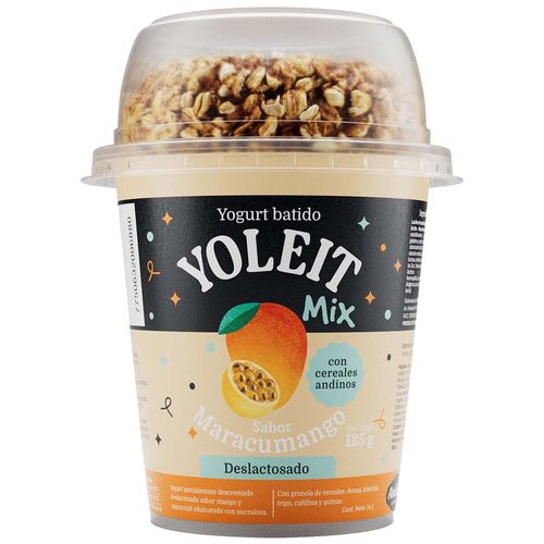 Yogurt YOLEIT Mix Maracumango con Granola Vaso 125g