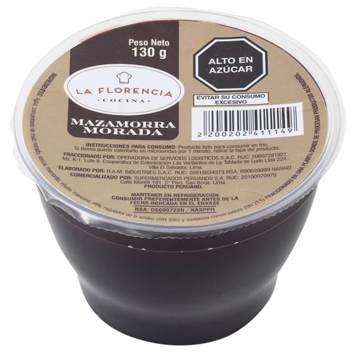 Mazamorra Morada LA FLORENCIA Envase 130g