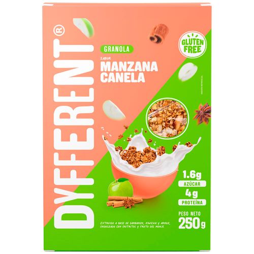 Granola Sabor Manzana y Canela DYFFERENT Caja 250g