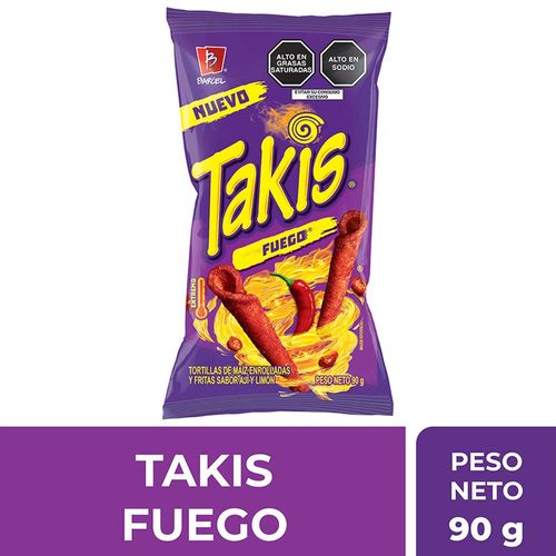 Tortillas de Maíz TAKIS Fuego Bolsa 90g