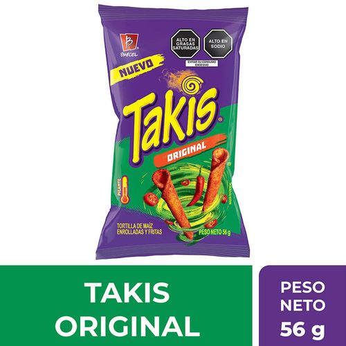 Tortillas de Maíz TAKIS Original Bolsa 56g