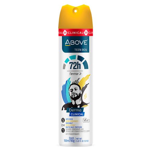 Desodorante en Aerosol ABOVE Teen-B Neymar Jr. Frasco 150ml