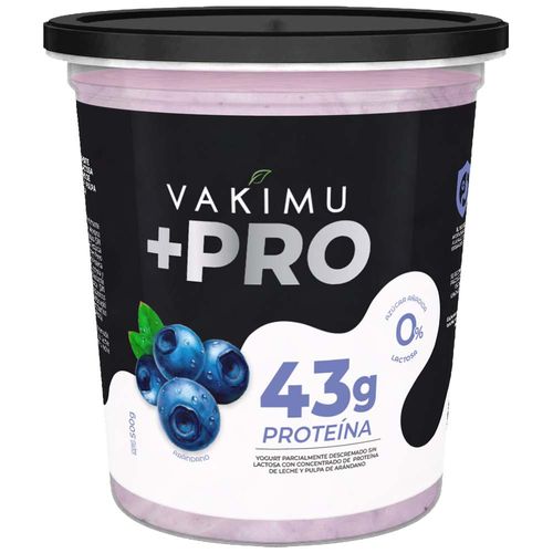 Yogurt VAKIMU +Pro Sabor Arándanos Pote 500g