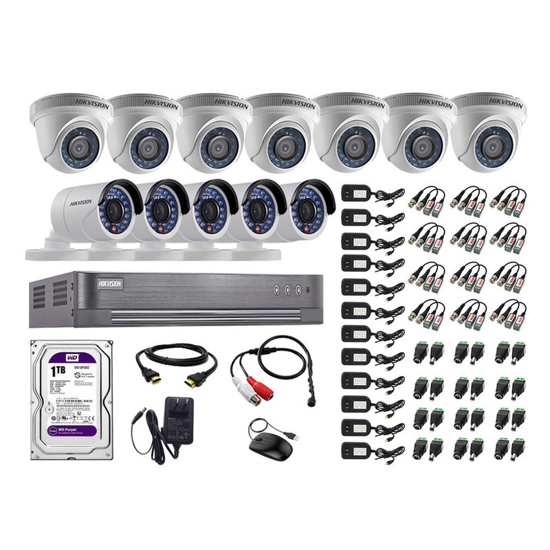 Kit-12-Camaras-de-Vigilancia-Hikvision-Hd-720P-Disco-1Tb-P2p-Kit-de-Microfono