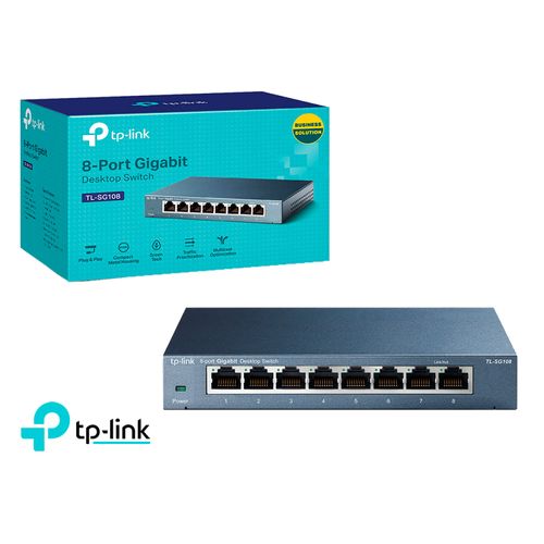 TP-Link Switch TL-SG108 8 Puertos de 10/100/1000mbps