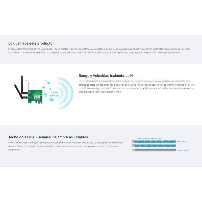 TP-Link-Adaptador-Inalambrico-TL-WN881ND-Para-Pc-Pci-Wifi-300mbps