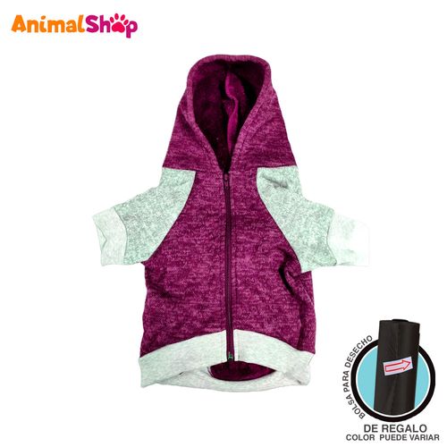 Ropa Para Perros Polera Afelpada Papo Wear Rosa Talla M