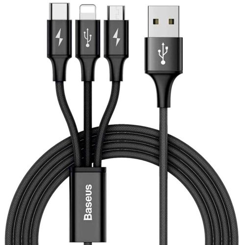 Cable BASEUS 3en1 Usb/Light/Tipca Usb 3A