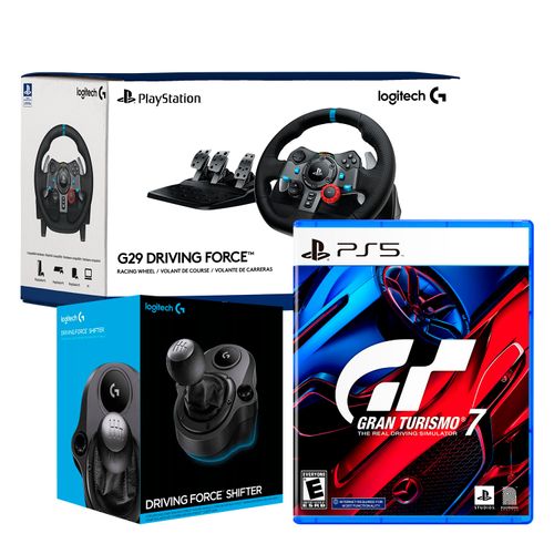 Timon Con Pedal Logitech G29 + Palanca De Cambios + Gran Turismo 7 PS5