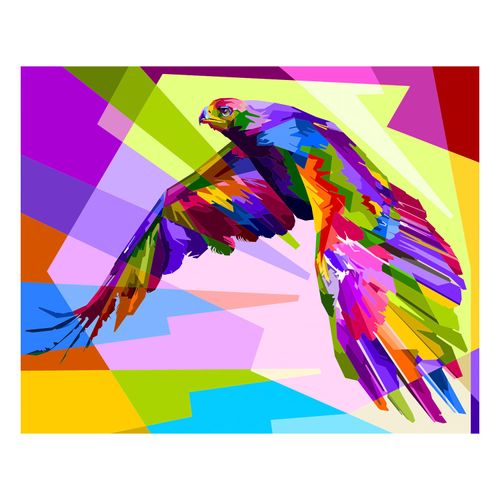 Colorfull hawk - Maka - Diamond paintings