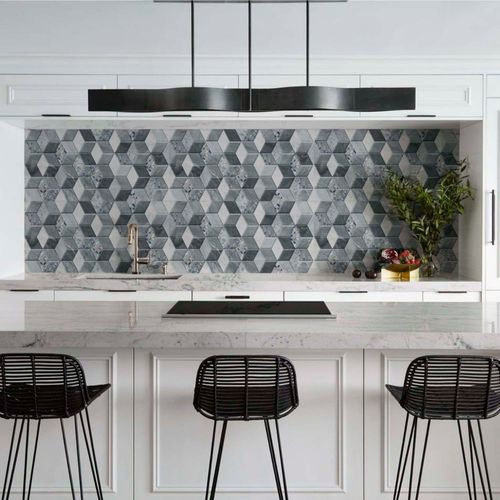 Pared Materium Rombus Cement Brillo 30x60cm 1.62m2