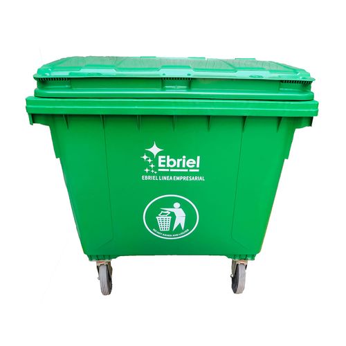Contenedor de plastico 1100 litros Verde Ebriel