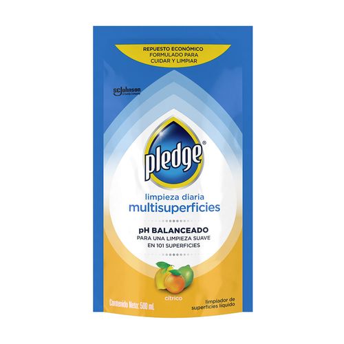 Limpiador Pledge Multisuperficies Citrico Doypack 500ml