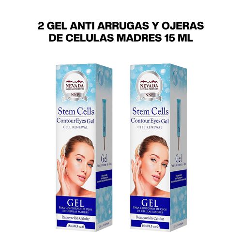 2 Gel anti arrugas y ojeras de celulas madres 15 ml