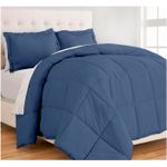 Edredon-Queen-con-Fundas-de-Almohada-de-Algodon-Azul-Acero