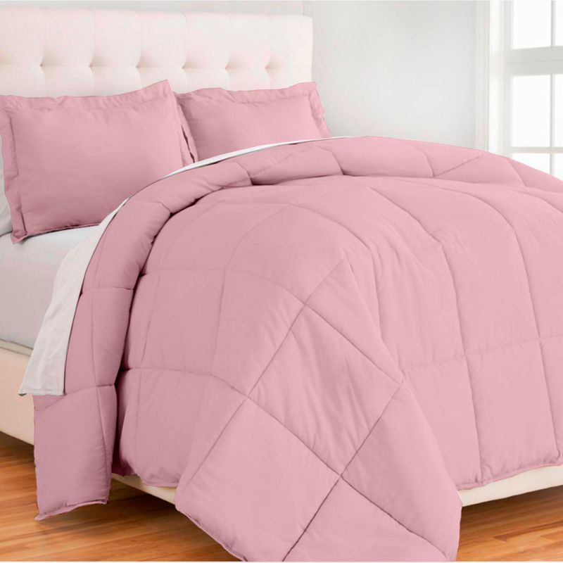 Edredon-15-Plazas-con-Fundas-de-Almohada-de-Algodon-Rosa-Pastel
