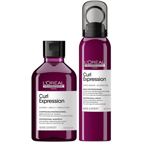 Shampoo en Gel 300ml + Spray Rizos y Ondas LOreal Curl Expression