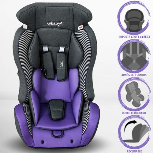 SILLA DE AUTO EBABY «BUX» MORADO