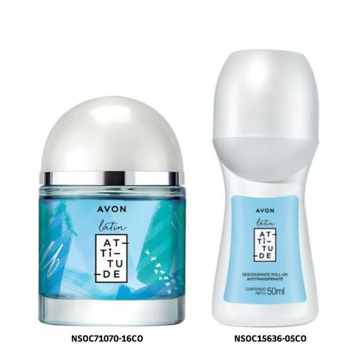 Set Avon Latin Attitude Fragancia y Desodorante