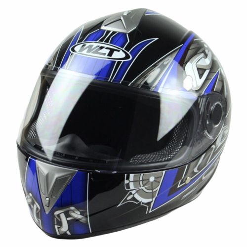 Casco Moto WLT 105 Chains Black/Blue (Large)