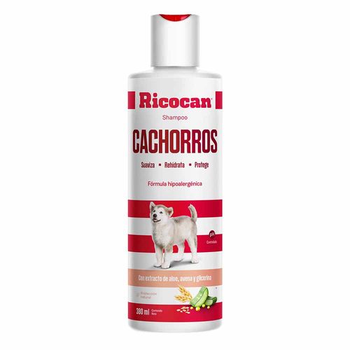 Shampoo RICOCAN Cachorros Hipoalergénico Frasco 380ml