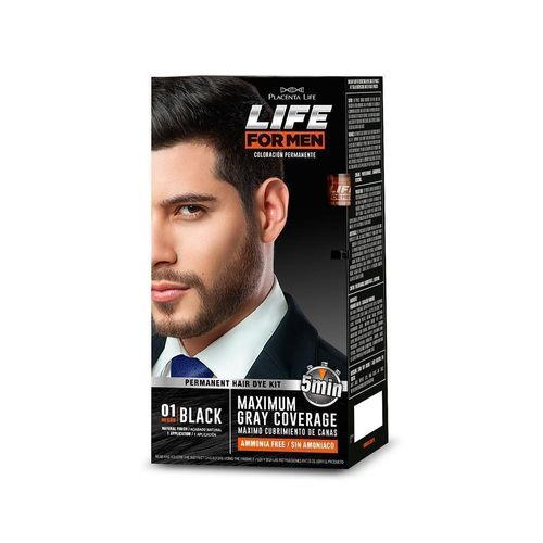 Life For Men Kit De Tinte Para Cabello 01 Negro