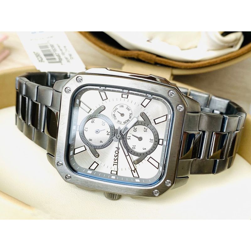 Reloj-Fossil-Inscription-BQ2657-Multifuncional-Acero-Inoxidable-Gris-Gunmetal