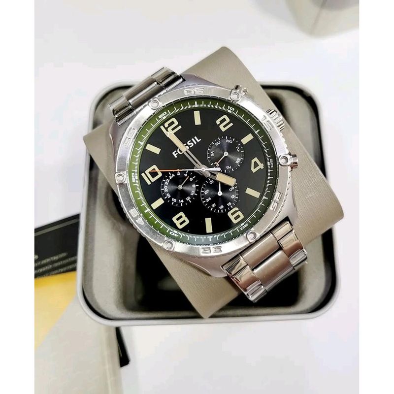 Reloj-Fossil-Brox-BQ2624-Multifuncional-Acero-Inoxidable-Plateado-Dial-Negro