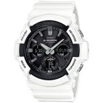 Reloj-Casio-G-Shock-GAS-100B-7A-Solar-Digital-Analogico-Luz-LED-Resina-Blanco-Negro