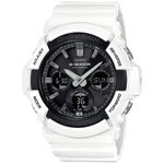 Reloj-Casio-G-Shock-GAS-100B-7A-Solar-Digital-Analogico-Luz-LED-Resina-Blanco-Negro