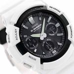 Reloj-Casio-G-Shock-GAS-100B-7A-Solar-Digital-Analogico-Luz-LED-Resina-Blanco-Negro