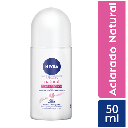 NIVEA Deo Aclarado Natural Classic Touch Roll On 50ML