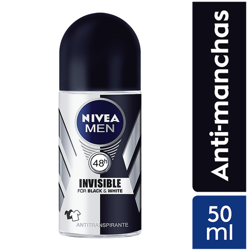 NIVEA Deo Invisible B&W Male - Power Roll On 50ML