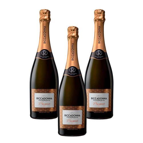 Pack Espumante RICCADONNA Prosecco Botella 750ml x 3un