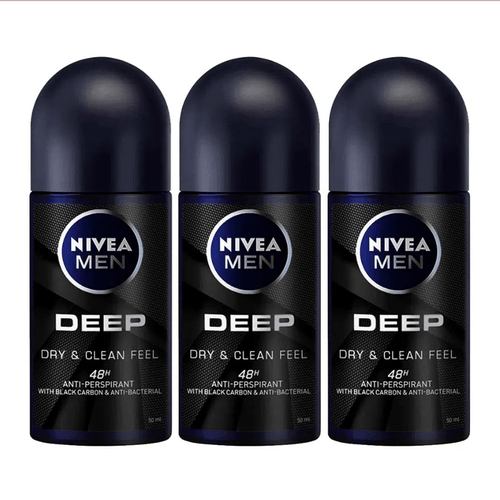 NIVEA Deo Deep Roll On 50ML (x3)