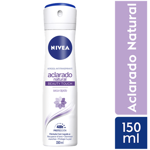 NIVEA Deo Aclarado Natural Beauty Touch Spray 150ML