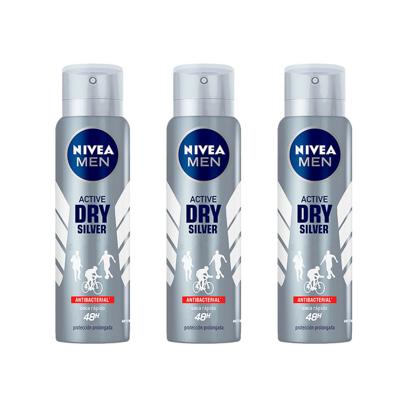 NIVEA-Deo-Silver-Protect--Spray-150ML--x3-