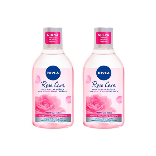 NIVEA Agua Micelar Rose Petals 400ML (x2)