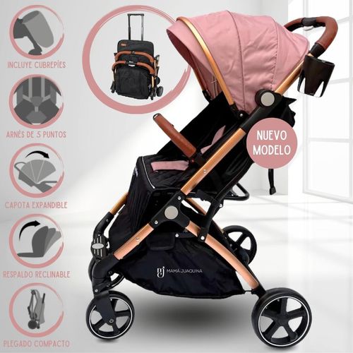 Coche De Paseo Maleta «SUNNY GOLD» Pink