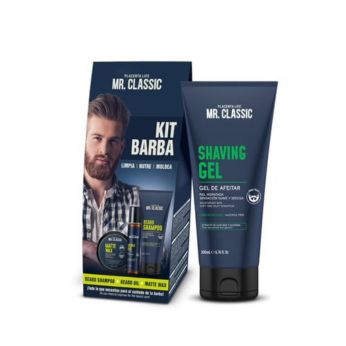 Combo Mr Classic Kit De Barba + Shaving Gel