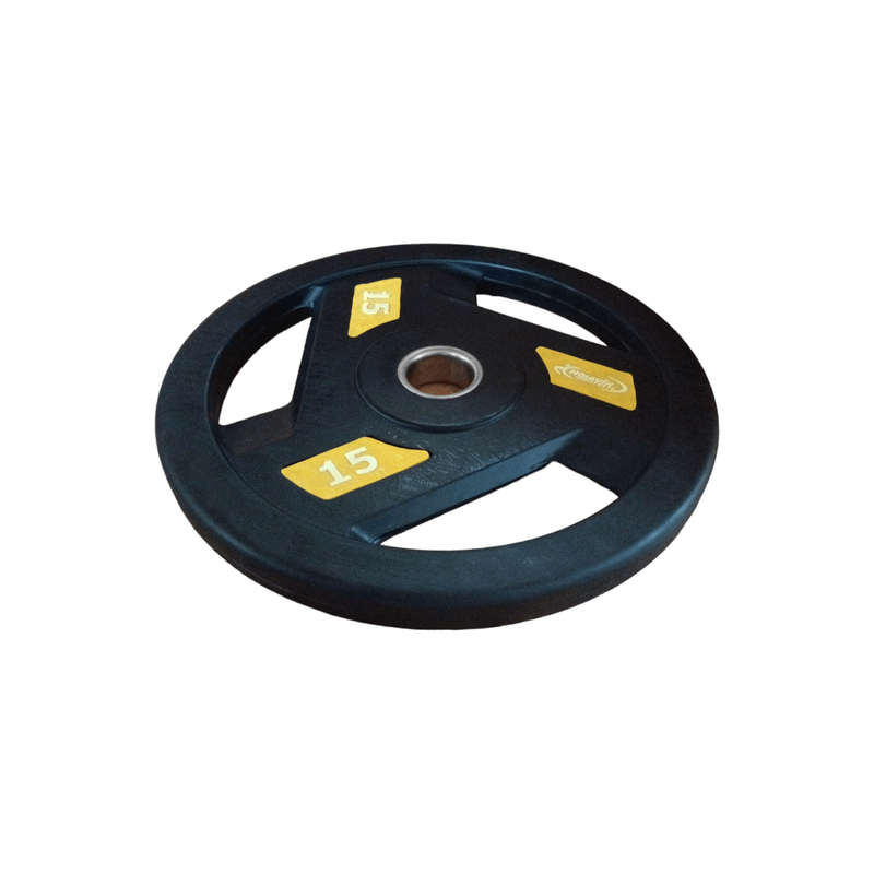 Par-De-Discos-Olimpicos-De-15-Kg-Triple-Agarre-Recubierto-