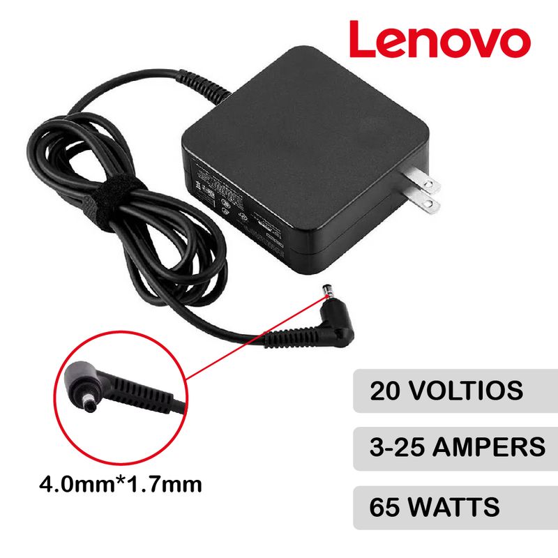 Cargador-Generico-Lenovo-20V-325A-65W-Retractil-Punta-Negra