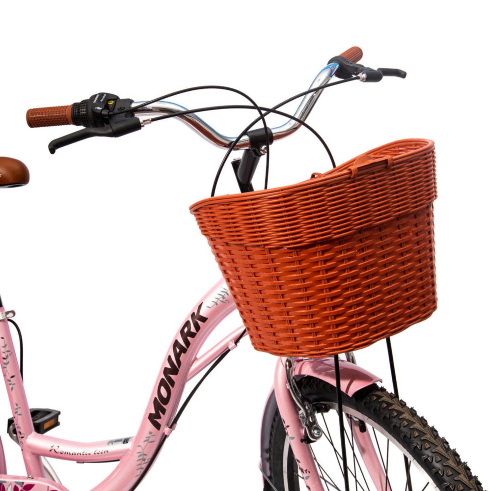 Bicicleta Para Mujer Monark Mkp Romantic Teen Aro 24 Coral Shopstar