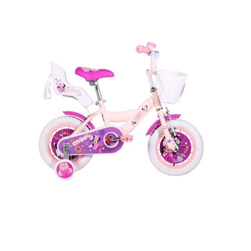 Bicicleta Para Niña Monark Mkp Minnie Happy Aro 12 Rosado