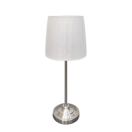 Lampara Mesa Blanca Dorada 57 cm