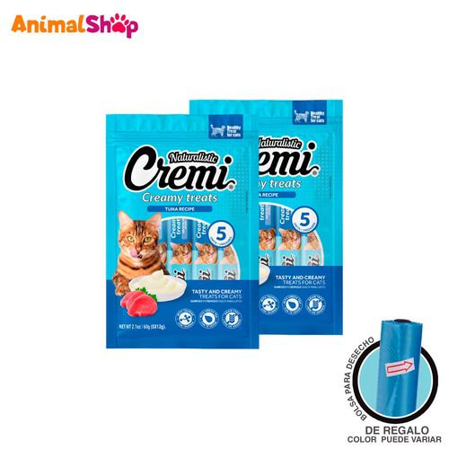 Cremi Atun Snack Humedo Para Gato X 10 Unidades