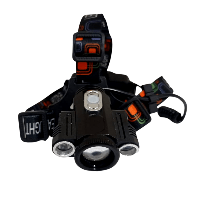 Linterna-Frontal-Recargable-3-Led-T6-Glare-Headlight-Con-Soporte-Para-Bicicleta