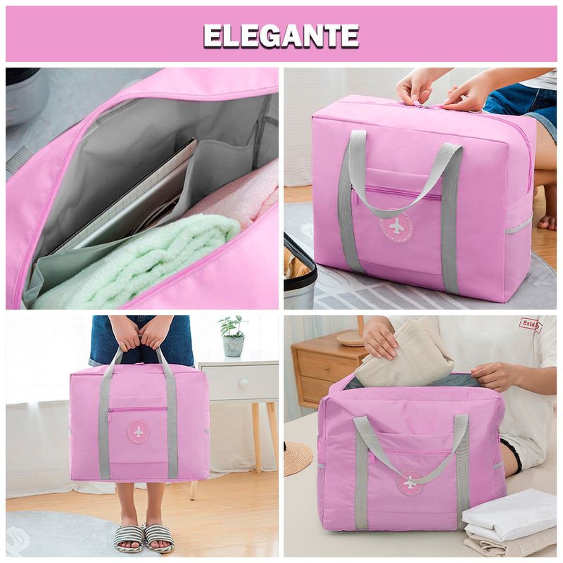 Bolso-de-Viaje-Deportivo-Gimnasio-Playero-Cartera-Impermeable-Y21-Rosado