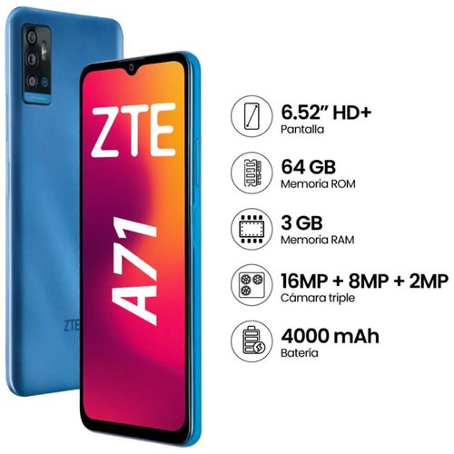 ZTE BLADE A71 3GB RAM 64GB ROM GRIS